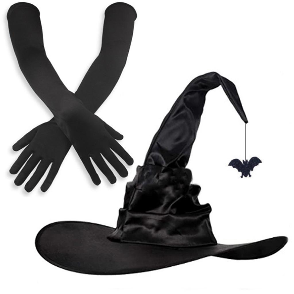 Beautiful Witch Hats Suit Light Halloween Hats Unisex Personality Witch Hat for Halloween Make Up and Masquerades
