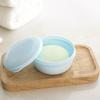 1Pc Circular Soap Box Creative Pp Waterproof Sealed Portable Soap Box Cover Drainage Soap Rack Supplies