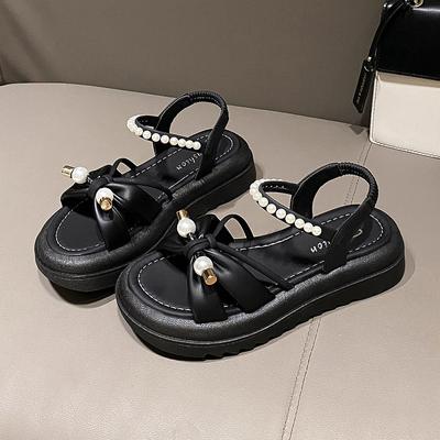 Mode Damen Lässige Temperament Sandalen 2024 Sommer Neuer Stil Mode Dicke Sohle Römisch Strand Weicher Boden Rutschfest Einzelne Schuhe
