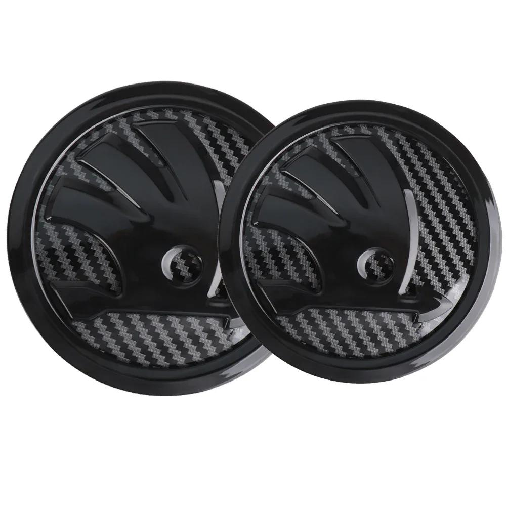 Samolepka na auto Skoda 2025 Horké 2ks 80/90/100mm Znak na přední kapotu auta Samolepka s emblémem na zadní kufr pro Skoda Rapid Fabia Octavia 2 A7 Ye