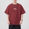 Summer Heavy 300g Printed Pure Cotton Sleeve T-shirt Loose Japanese Casual