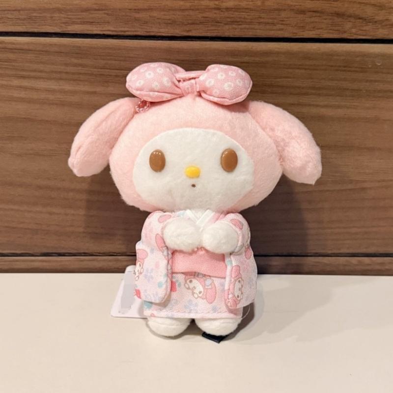 Vintage Pink bow My Melody kimono cherry blossom plush doll keychain cuteTokyo Skytree series Melody Stuffed doll pendant