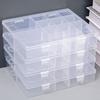 1Pcs Transparent Plastic Storage Box Adjustable Organizer Case New Container Box