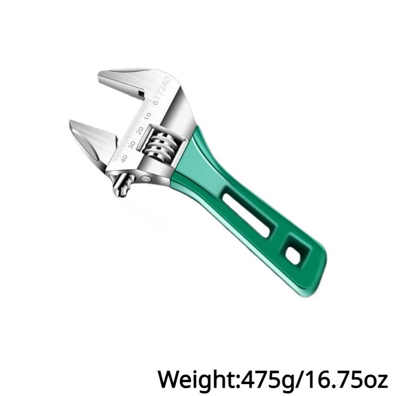 6/8 Inch Adjustable Wrench Mini Monkey Short Handle Spanner Material Laser Scale Rubber Wrapped Key