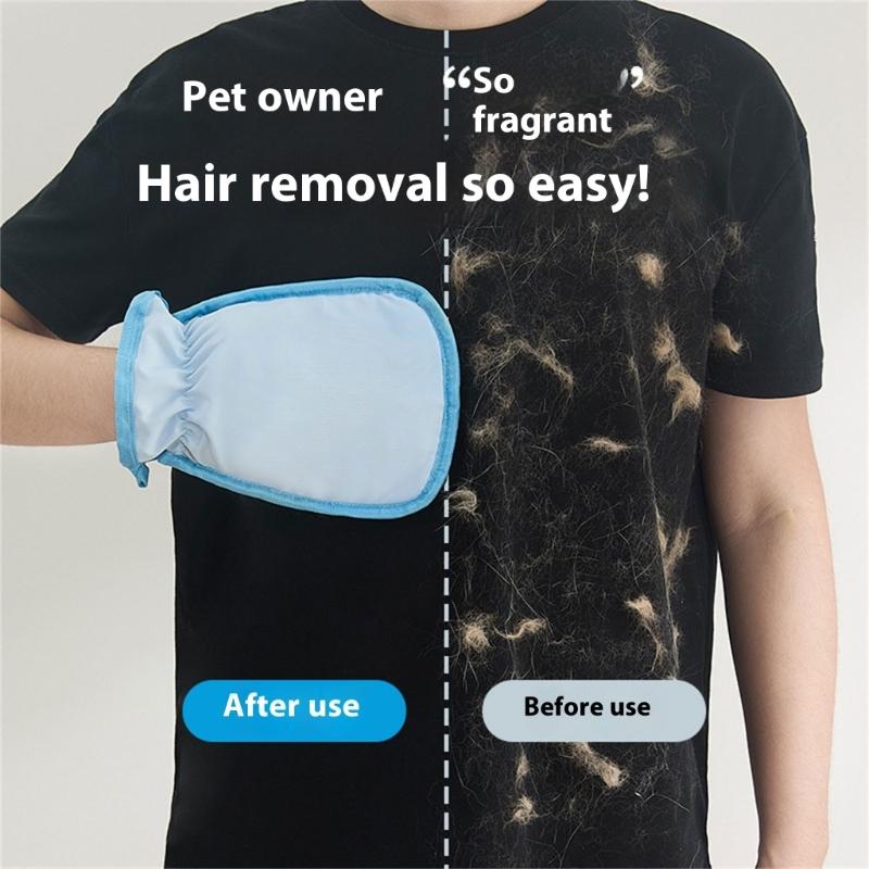 Pet Hair Removal Glove Static Grooming Tool For Cats Dog Massage Brush Washable Reusable Furs Cleaning Accessory