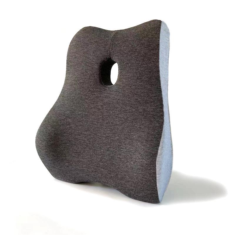 4D Curved Orthopedic Lumbar Support Pillow, Memory Foam Waist Cushion for Pregnancy, Seniors, Office Chair, Home Back Comfort