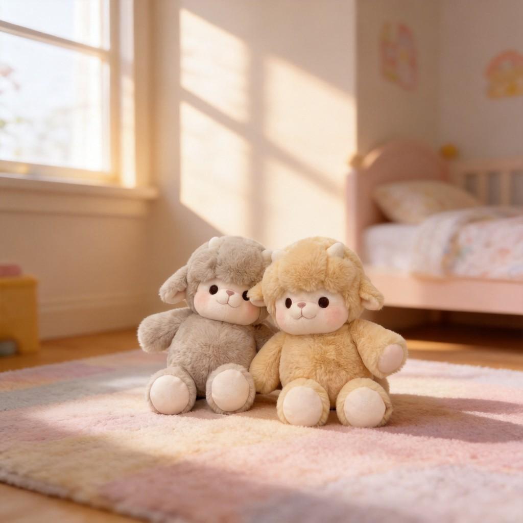Kyloe Sheep Panda Plush Toy With Soft Short Plush For Kids And Collectors