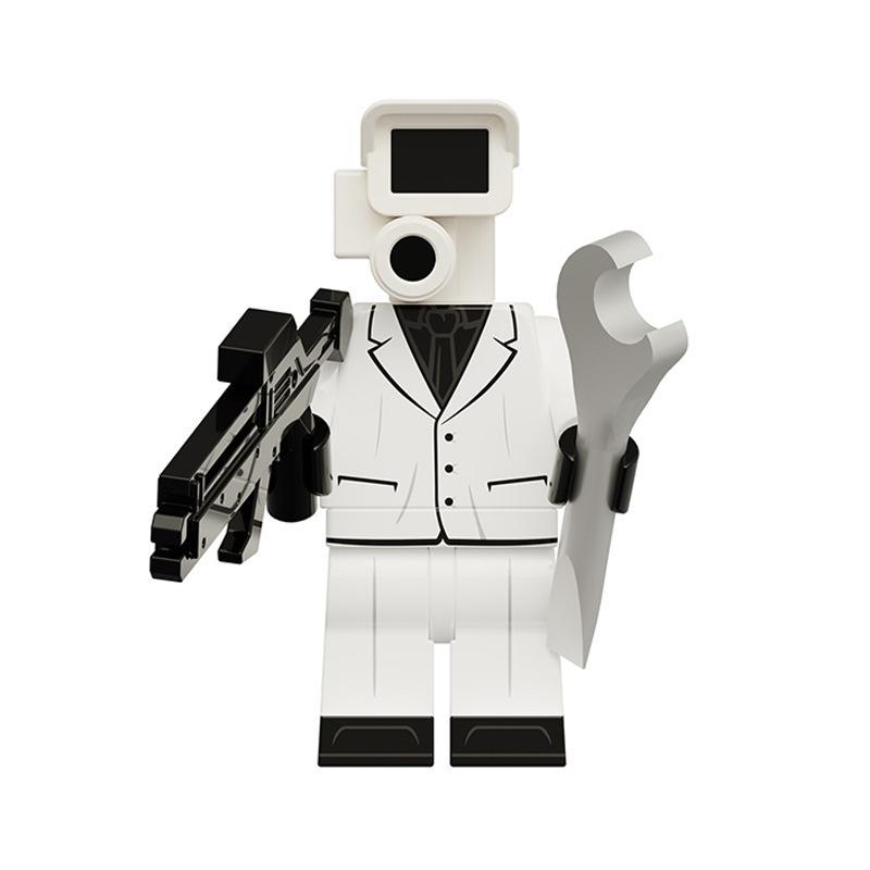 Building Block Toilet Man Monitoring Human Figure Titan Speaker And Tv Man Figure Assembly Play