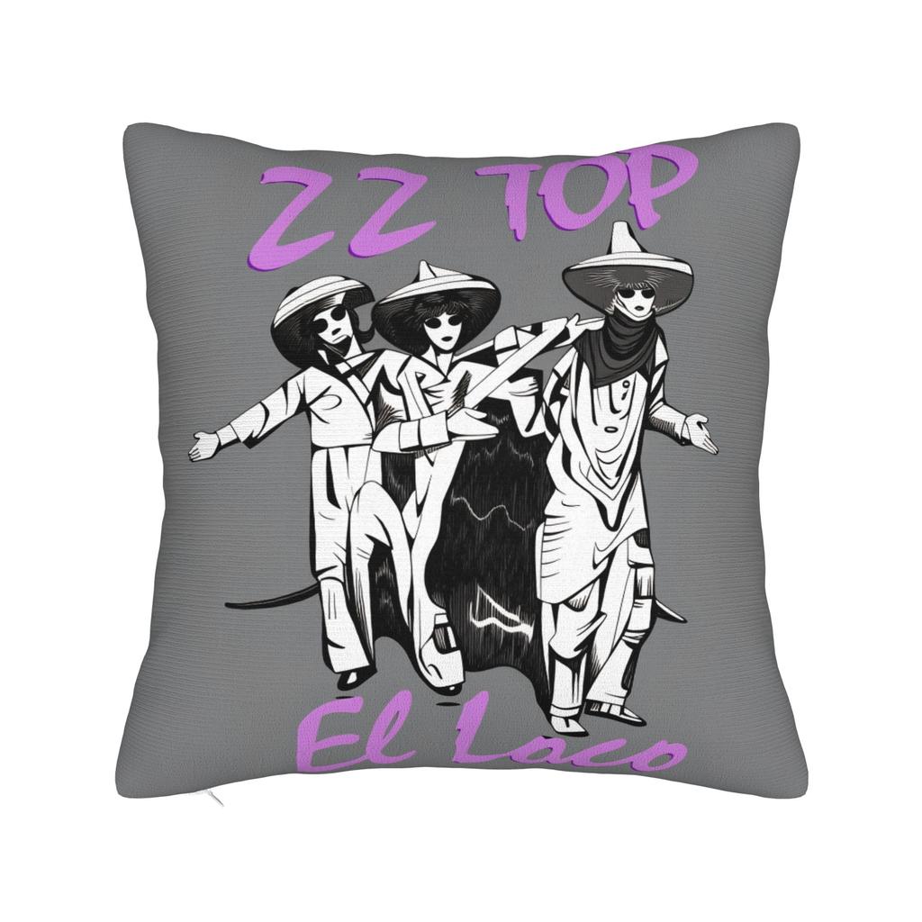 Band Zz Top Pillow Case Comfy Pillow Cover For Couch Sofa Bedroom Kawaii Cushion Cover