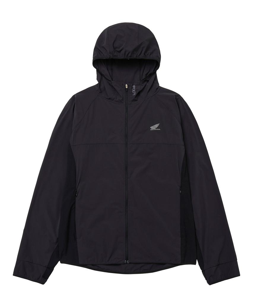 Phyps Motorcycle Speed Run Light Weight Hoodie Zip-Up Black