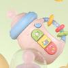 Infant Bottle Shape Teether Toy Soothing Sounds and Lullaby Machine for Early Education