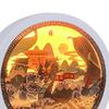 Festival Gifts 3D Paper Carving Night Box Sculptures Table Lamps Decorative Desktop Lamp