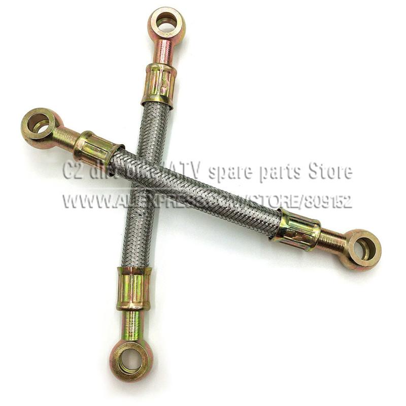 Silver M10*183MM Oil Hose tube for Dirt Pit bike Radiator COOLING cooler SCOOTER ATV Goped M10 BANJO