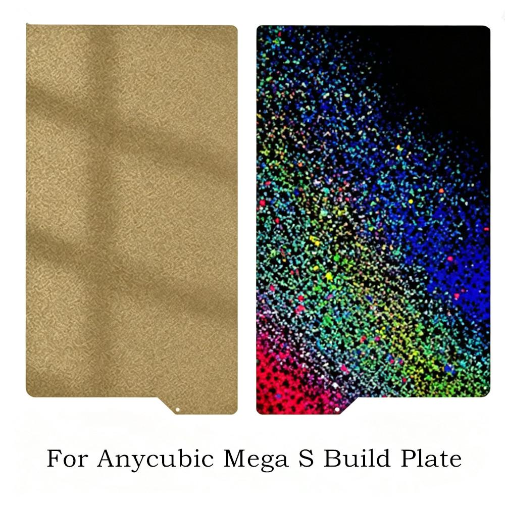 For Anycubic Mega S Build Plate Smooth Textured PEY +PEI Sheet 220x240mm Double Sided Printing Spring Steel Magnetic Print Bed