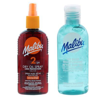 Malibu SPF2 Tanning Oil 200ml + After Sun Gel 100ml
