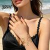 Fashionable Matching Set Bracelet Ring Set Open Adjustable Design Hollow