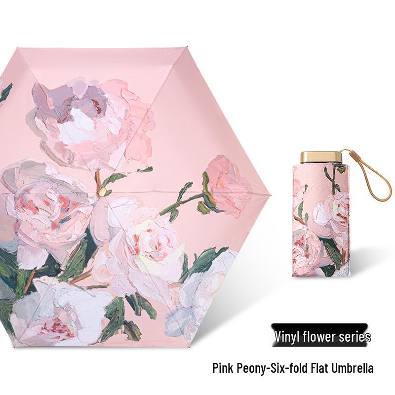 

Компактный мини-зонт Zhisan Compact 60% Fold для женщин - двойное назначение для солнца и дождя, высококачественная защита от ультрафиолета