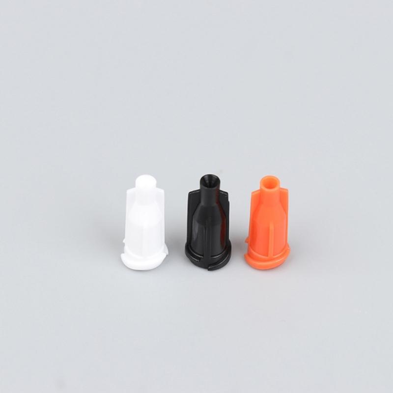 100pcs Syringes Tip Featuring Sturdy Plastic Construction For Precise Glues Control In Black White Orange Various Color Option