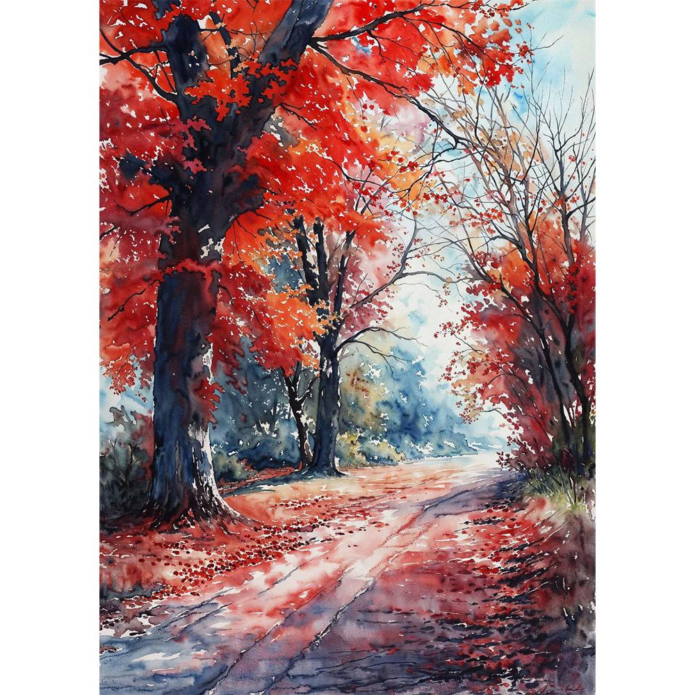 Chinese Four Seasons Landscape Diamond Art Painting Decoration Sailboat Diy Full Rhinestone Mosaic Cross Stitch Kit Gift