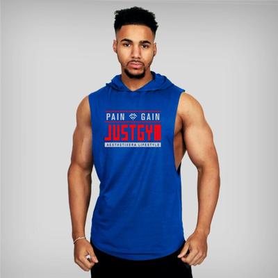 Summer Breathable Street Wear Hooded Sweetheart Men's Fitness Cotton Comfortable Tank Top