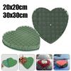 DIY Wedding Car Heart Shape Flower Foam Cage Box with Suction Cup Green Styrofoam Wet Floral Block Artificial Mud Florist Party