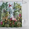 Chinese Style Flower and Birds Tree Shower Curtains Crane Pattern Bath Curtain Waterproof Bathroom Decor With Hooks 3d Printing