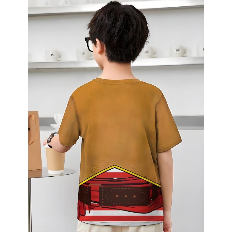 Pirate Captain T-shirt for a Boy Child Tee Shirt Children Children's Blouse 2024 Kids Spring Clothes Tops Baby Summer Clothes