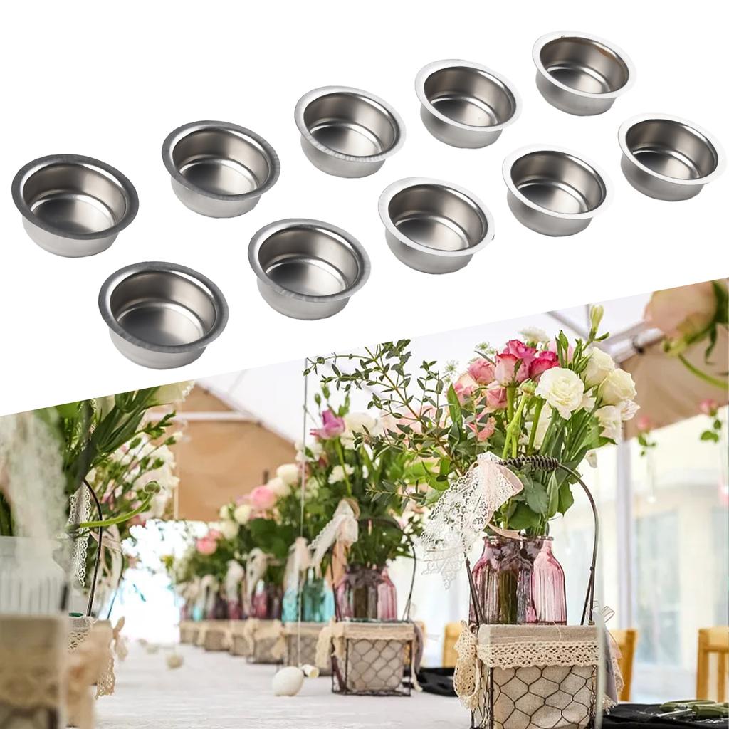High Quality Candle Cups Accessories For Glass Candles True Color 5*5*1.7cm Hardware Home Metal Specifications