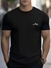 100 Pure Cotton Unisexs Casual Loose Small Snow Mountain Silhouette Print Breathable Sports Short Sleeved Round Neck Tshirt Top