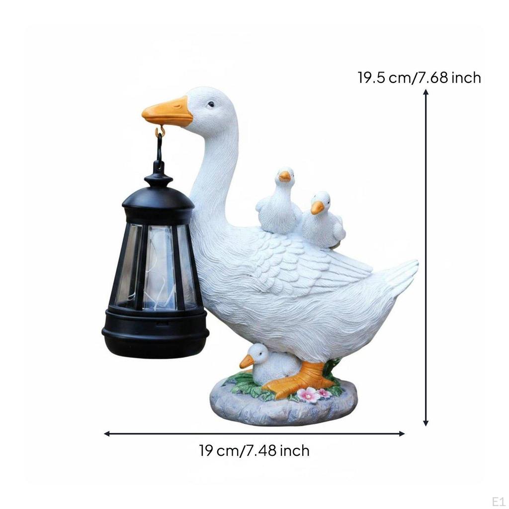 Mallard Flock Lantern SunPowered Animal Lamp Cute Living Creature Form Solar Hanging