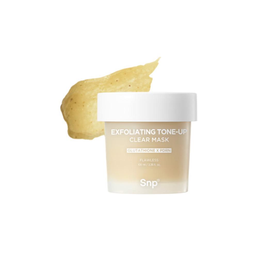 SNP Texture Tone Pore Sebum Moisture Wash Off Mask Pack 100ml 4 Types Twin Pack Deep Cleansing and Hydrating Skincare Set GLUTATHIONE PDRN 1+1