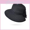 Summer Straw Hat For Women With Large Brim And Ribbon Bow For Beach And Sun Protection