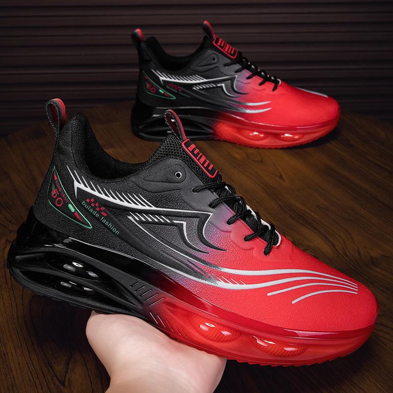 New casual men's breathable mesh sports running shoes, lightweight and fashionable men's sports shoes