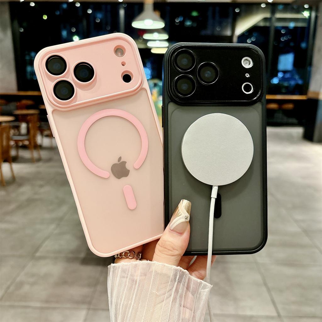 Camera Protection For iPhone 17Air 17Pro 17 Translucent Hard Magnetic Case  For Iphone 16 15 14 13 12 Pro Max Shockproof Cover