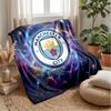 Couverture sur le thème de Manchester City Couverture douce en flanelle Couverture jetée pelucheuse Couverture douillette pour canapé et lit pour la décoration de la maison