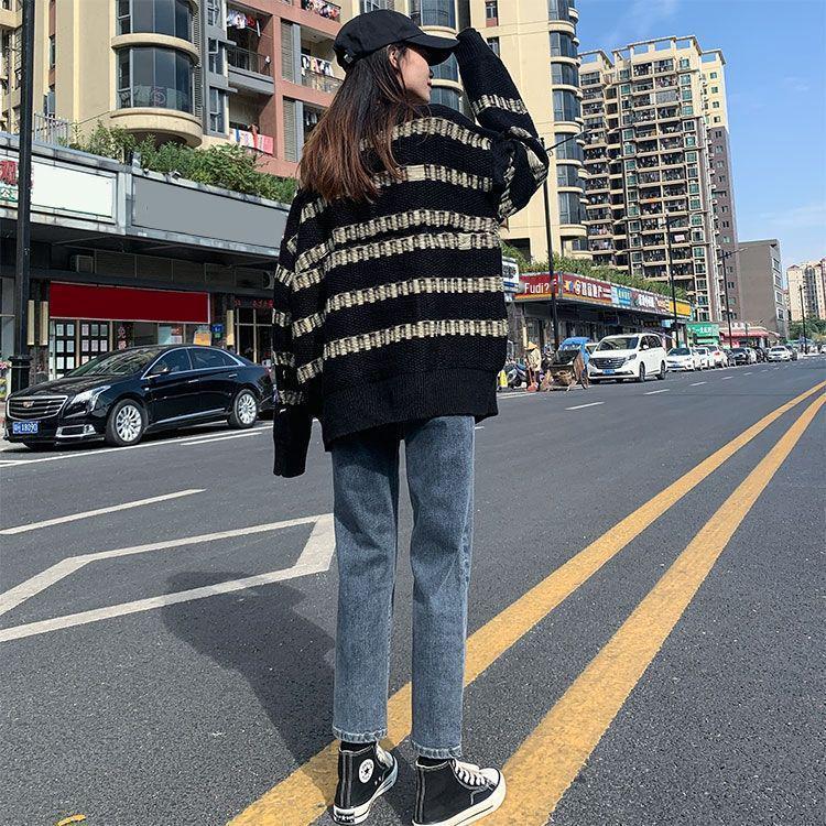 High-Waisted Slimming Velvet Straight-Leg Jeans for Women - Trendy Winter Cigarette Pants