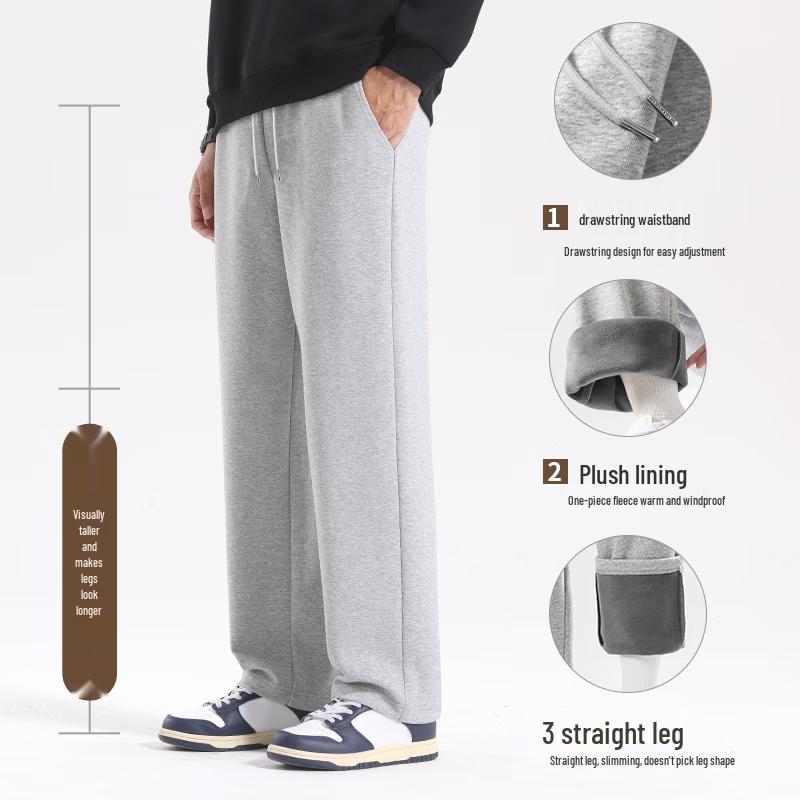 Jeep Men's Fleece Lined Straight Leg Casual Pants