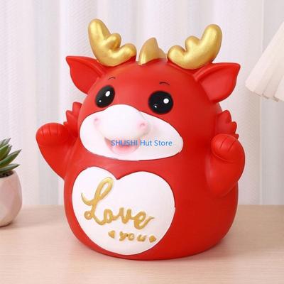 Versatile Coin Storage Jar Dragon Piggy Banks Perfect for Home or Office Use D57B