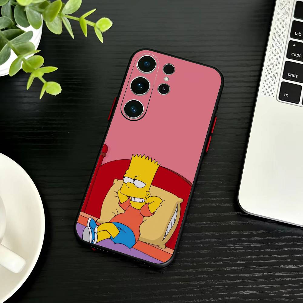 Anime T-The S-Simpsons-s  Phone Case For Samsung S26,S25,S24,S23,S22,S21,S20,Plus,Fe,Lite,Others Black Cover