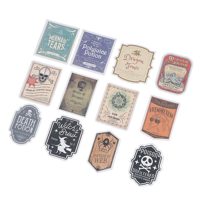 50Pcs Potion Label Cartoon Stickers Suitcase Guitar Laptop Skateboard Sticker