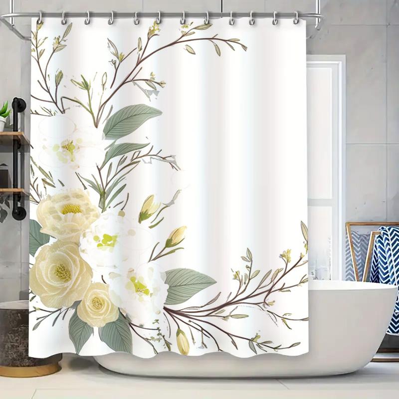 

Colorful Autumn Leaves Shower Curtain Bath Decorations Waterproof Print Bathroom Liner Set For Home Decoration W60H190(CM)-1 Pcs