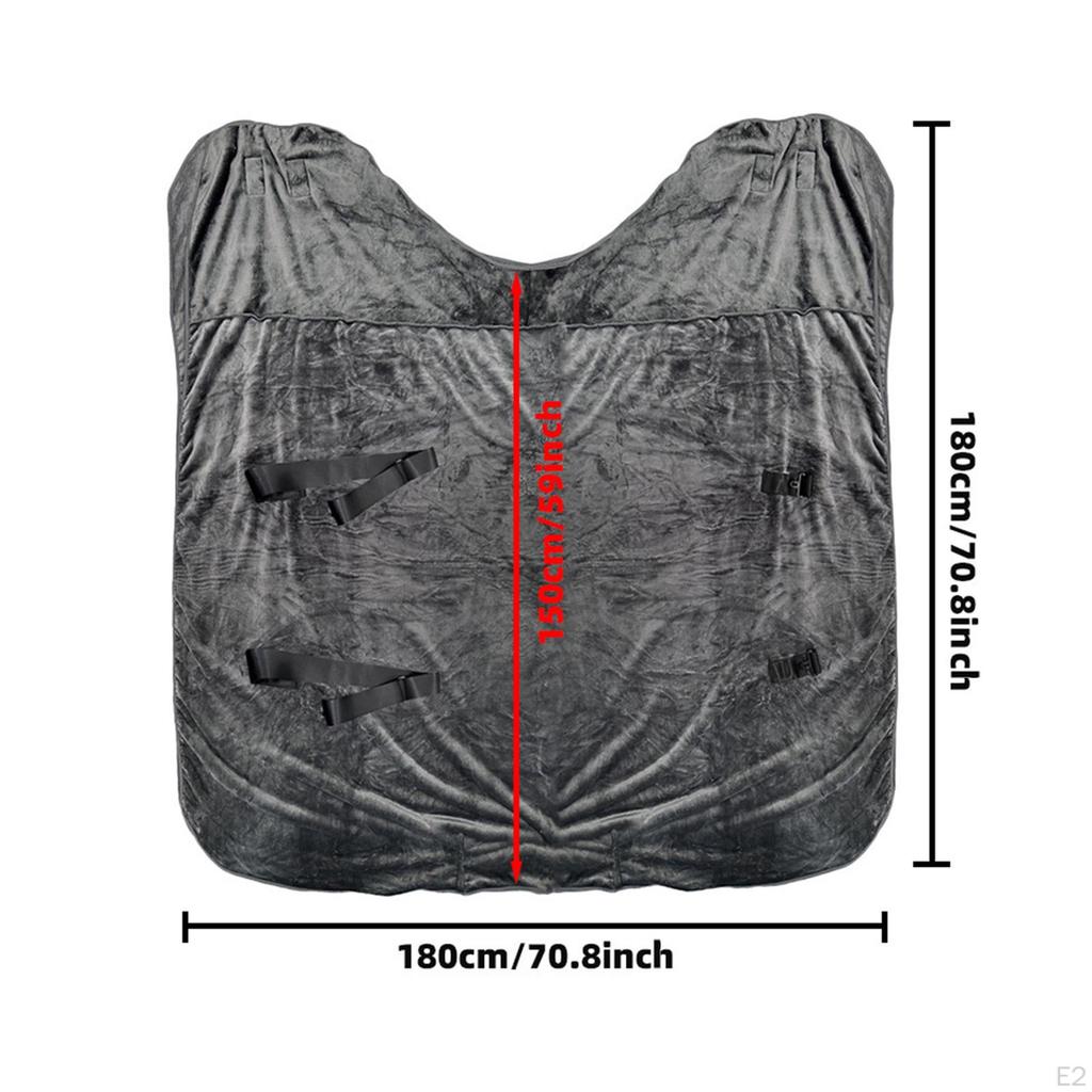 Horse Winter Blanket Flannel Equestrian Apparel Garment, Breathable Windproof Sheet
