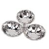 304 Stainless Steel Serving Plate 3 in 1 Fruit Bowl Snack Plate Reusable Dessert Snack Tray for Home Kitchen Party