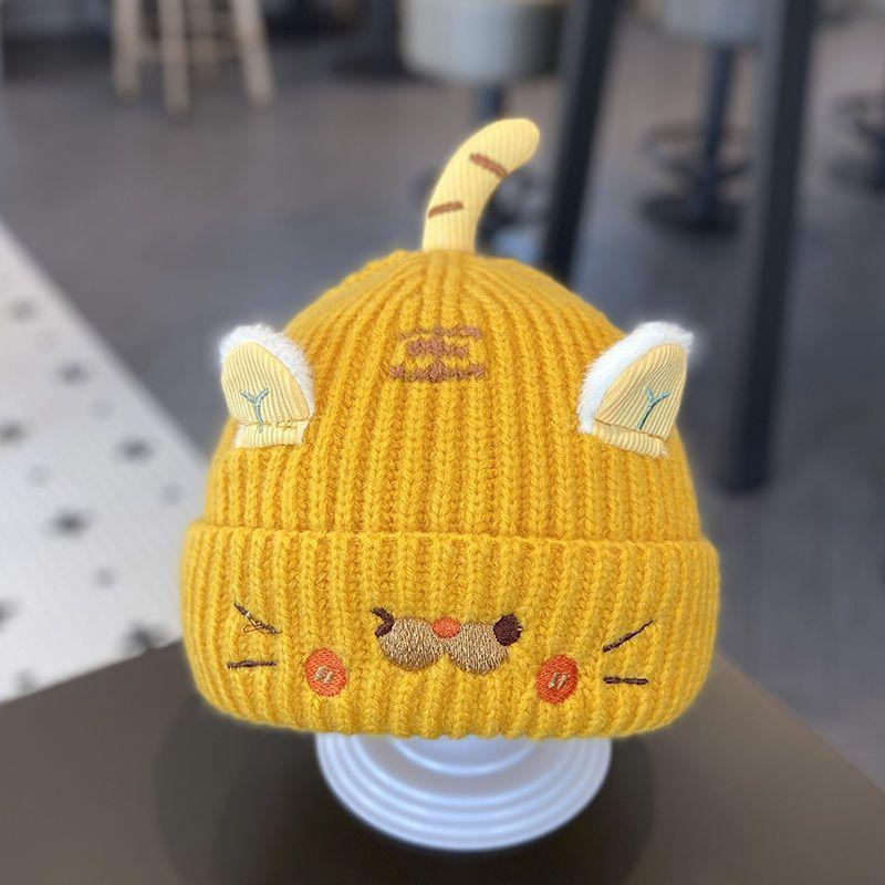 Baby Knit Hat Winter Warmth Soft Woolen Cap Baby Girls And Boys