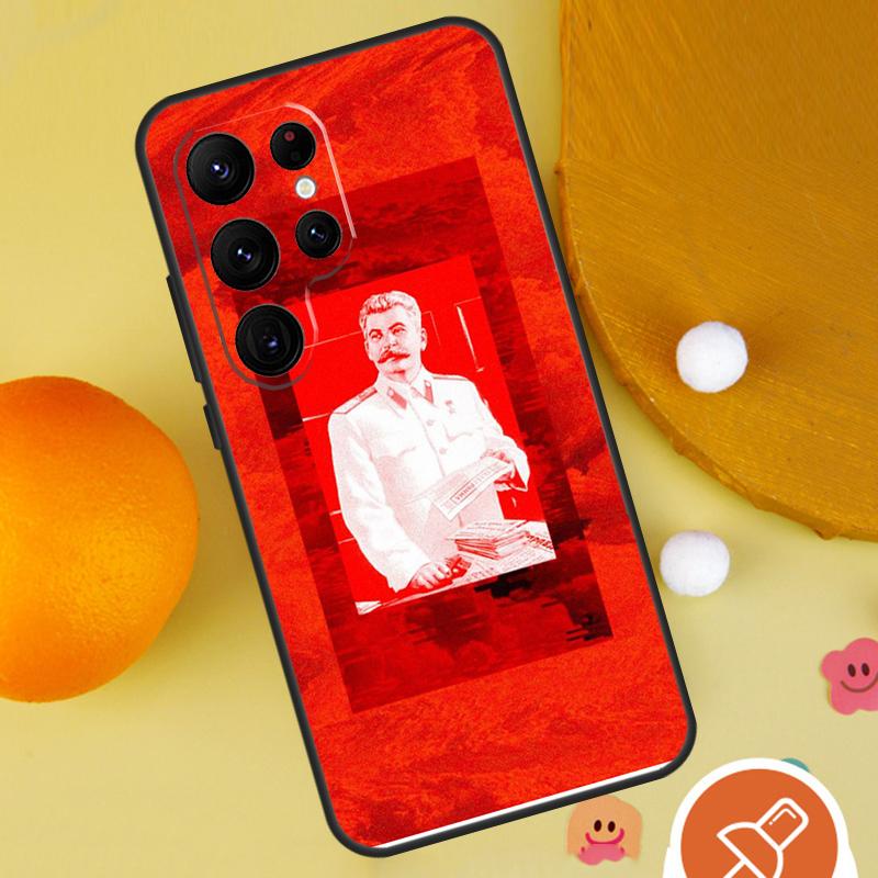 Stalin Soviet Phone Case For Samsung Galaxy S25 Ultra S24 S22 S21 Ultra S9 S10 S20 Plus S23 FE Funda Cover