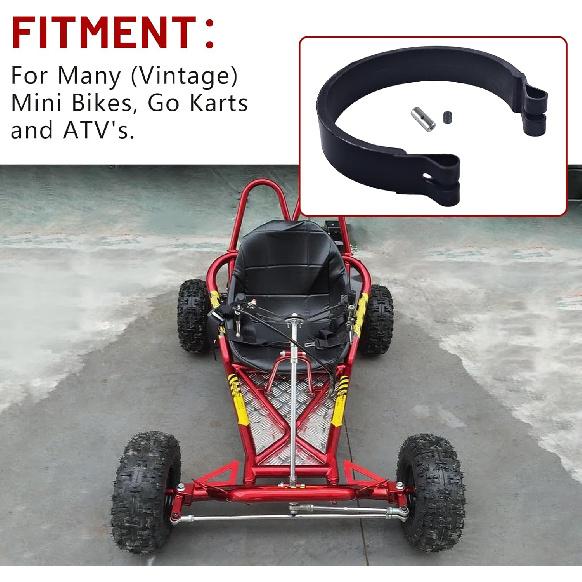 Go Kart Mini Bike 4.5  Brake Band black Go Kart Brake Kit 4 1/2  for Go-Cart ATV Mini bike Brake Drum