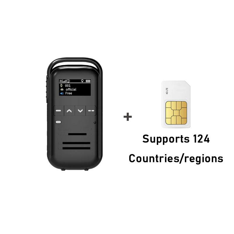 Global-ptt Mini Public Network Walkie-talkie Outdoor 5000 Km Walkie-talkie with GPS Positioning Portable Intercom Equipment