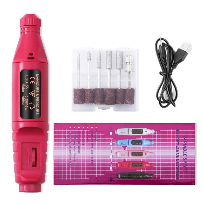 Polizor și lustruitor portabil USB pentru unghii