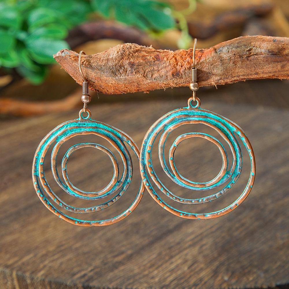 Earring Set Decoration Bohemian Ethnic Style Earrings Plum Flower Earrings for Women