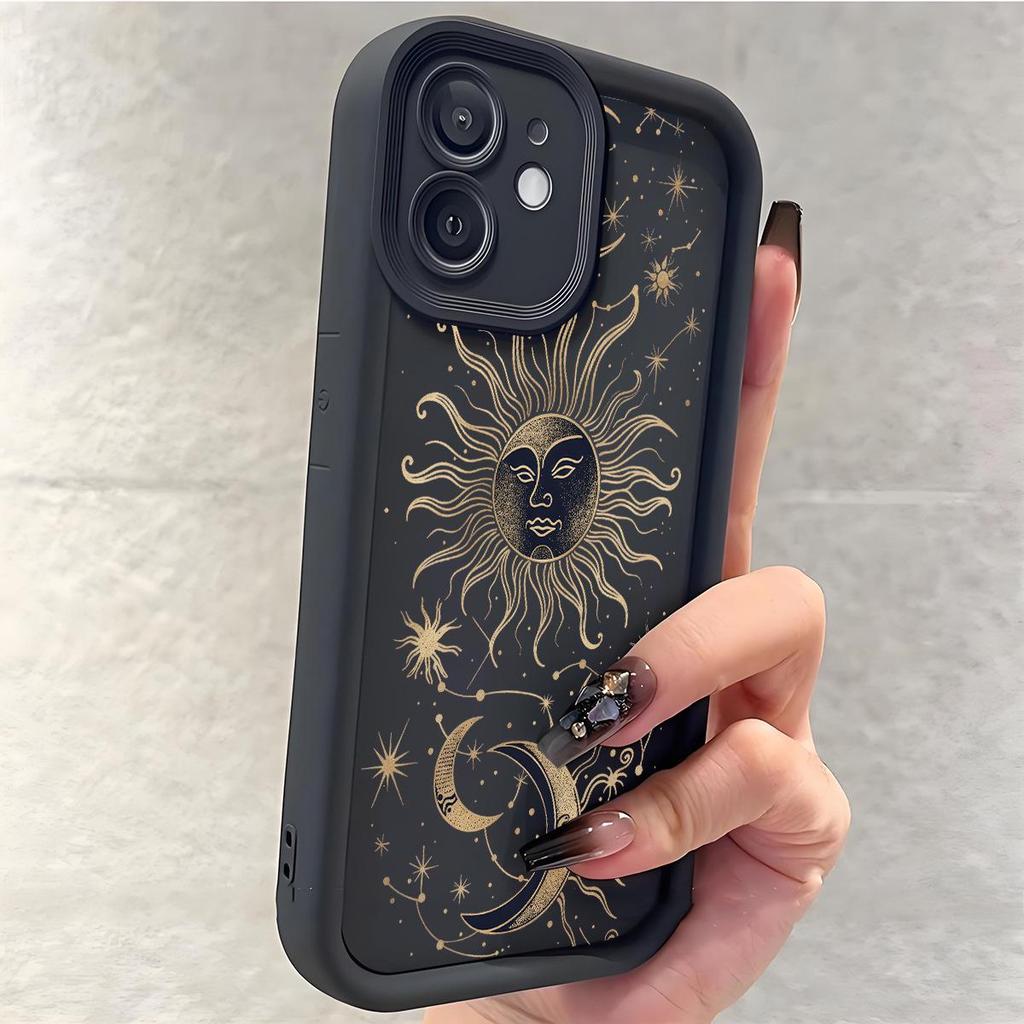 Sun Moon Staircase Black iPhone 14/15/16/17 Pro Max Case